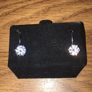 Silver diamond earrings!
